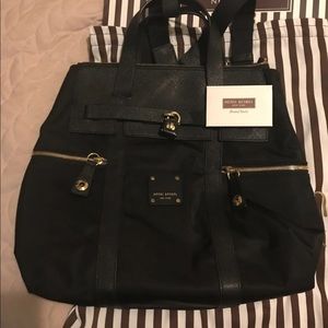 New Henri Bendel Jetsetter Black w/ gold hardware
